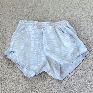 White Under Armor Athletic Shorts